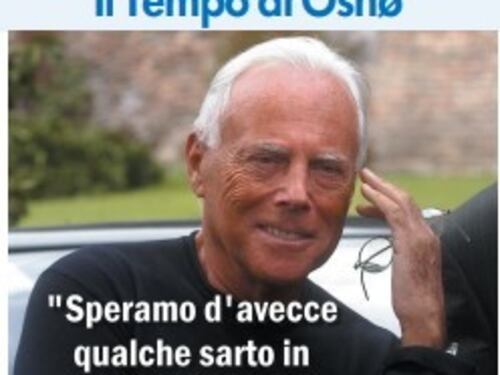 Il Tempo di Osho, la vignetta di oggi: addio a Giorgio Armani (venerdì 5 settembre)
