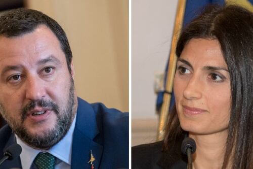 Scontro frontale Salvini-Raggi: "Roma a pezzi". La sindaca: "Pensi alla sicurezza"