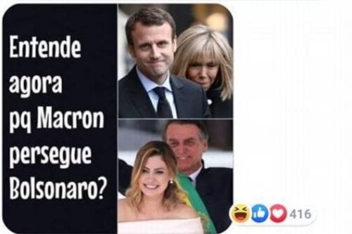 Bolsonaro e la battuta su Brigitte, gelo totale con Macron