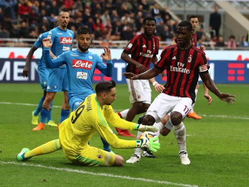 Donnarumma ferma Milik al 92', il Napoli non sfonda