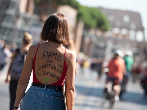 Lo sciopero dei gretini blocca anche Roma