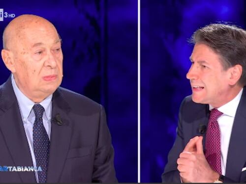 Cartabianca, Conte scatena la furia su Mieli: “Piddino sfegatato in preda a una furia bellicista”