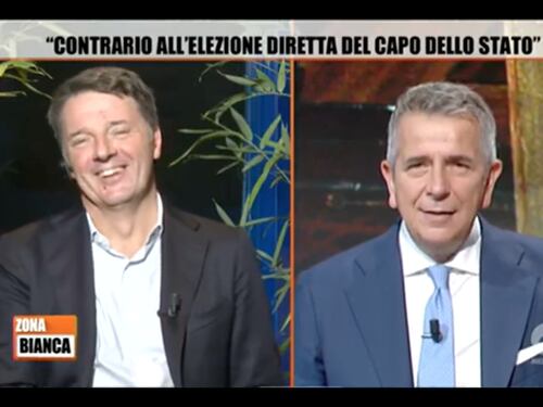 Zona Bianca, Matteo Renzi scherza sulla caduta del governo: “Meloni stai serena, davvero”