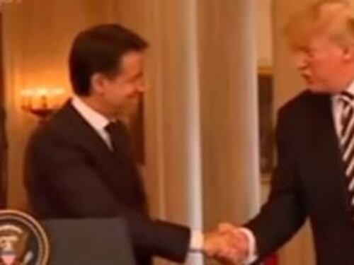 Parallelo Conte-Trump, il video che impazza nelle chat renziane