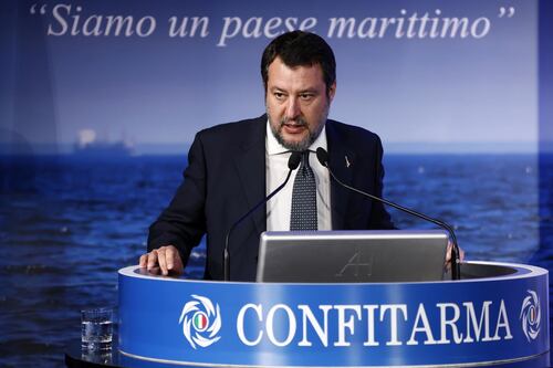 Matteo Salvini d'accordo con le parole di Papa Francesco
