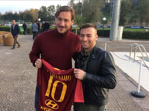Lodadio avvera il sogno giallorosso di incontrare Totti