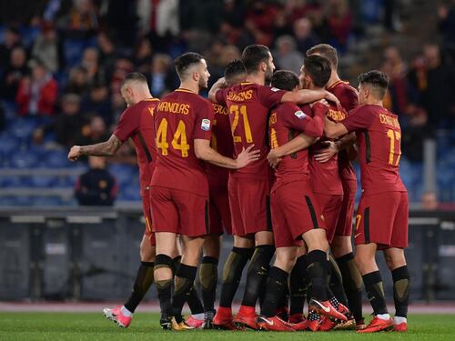 Tutto facile per la Roma all'Olimpico con la Spal in dieci