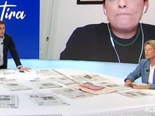 Parenzo bacchetta Fusani in diretta: "Titoli ideologici? Gli articoli vanno letti"