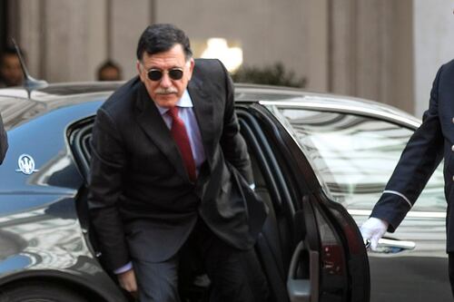 Sarraj in Italia, incontro con Giuseppe Conte a Palazzo Chigi