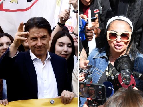 Giuseppe Conte e Rita De Crescenzo, la foto (fatta con l'AI...) manda in tilt il M5s