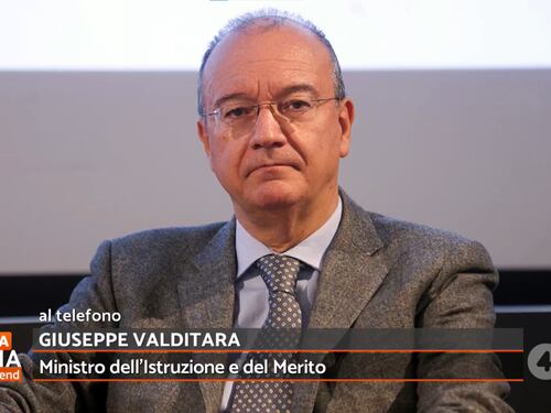 Stasera Italia, Valditara preoccupato per la comunità ebraica: “Antisemitismo inquietante”