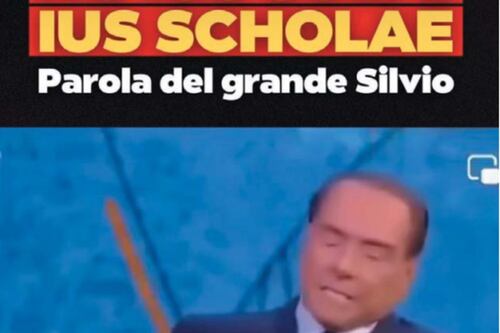Ius Scholae, la Lega "frega" Silvio a Fi e pubblica il video in cui lo bocciava