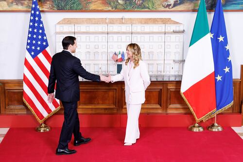 Palazzo Chigi, incontro con Rubio. Meloni: "Dialogo franco tra alleati"