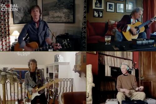 Rolling Stones al One World: Together at Home. Il dettaglio su Charlie Watts non sfugge ai fan