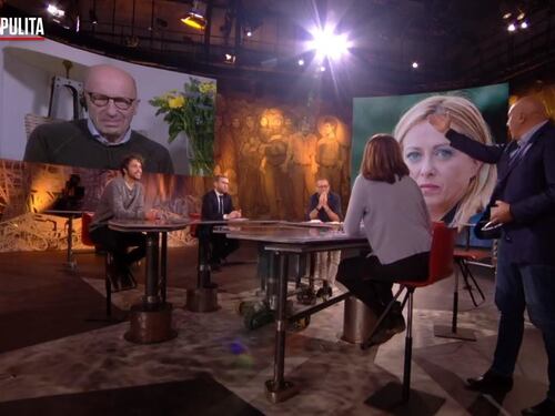 "Giorgia Meloni descritta come Hitler". Guido Crosetto spiega l'uscita da PiazzaPulita: vogliono delegittimarla