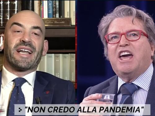 Non è l'Arena, scontro brutale tra il medico No-Vax e Bassetti. Giletti sbotta: Amici, lei è fatto!