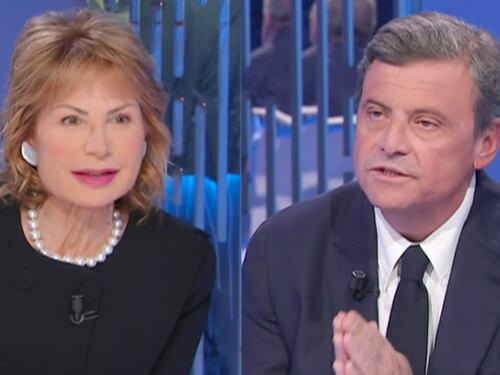Calenda e Gruber a nervi tesi. "Non mi fa parlare", "e allora mandiamo il servizio"