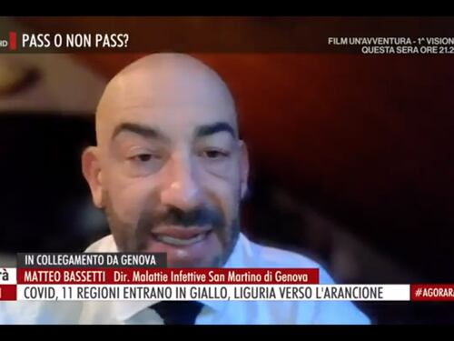 "Vaccino ogni sei mesi e immunità di gregge entro marzo". Ad Agorà l’ultima profezia di Matteo Bassetti