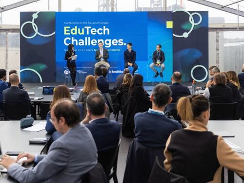 Adolfo Urso e Giuseppe Valditara a EduTech Challenges 2023