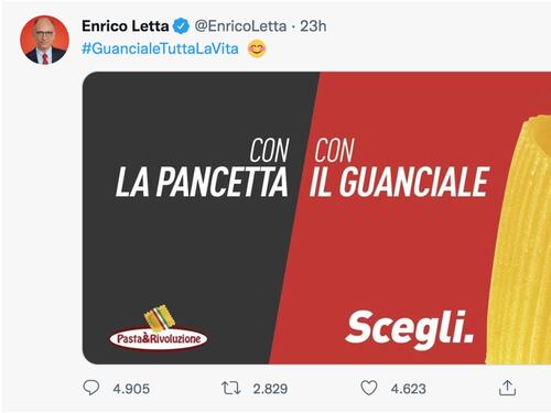 Propaganda boomerang per Enrico Letta: il rosso e il nero gli si rivoltano contro