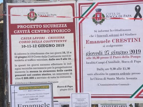 Rocca di Papa, i due avvisi che fanno commuovere i cittadini