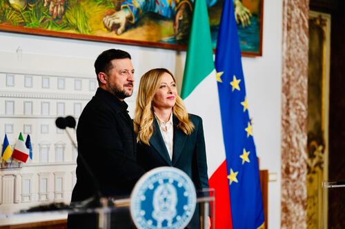 Roma, Zelensky in visita incontra Meloni e Mattarella