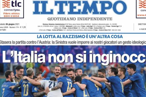 Cartellino rosso per Letta. Bravi azzurri, giusto non inginocchiarsi