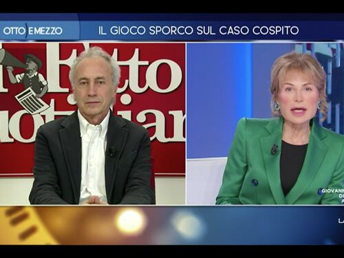 Otto e mezzo, Travaglio inchioda il Pd: “Errore madornale sul caso Cospito”