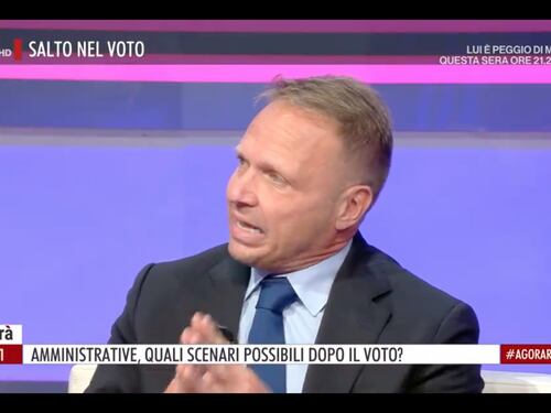 Agorà, Lollobrigida schianta la sinistra e la voglia di poltrona di Letta: votare non era da irresponsabili?