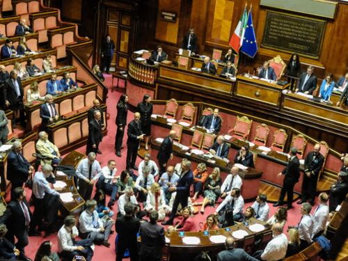 Sinistra a terra, la strana protesta contro il Decreto Sicurezza. Parapiglia in Senato