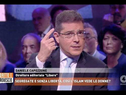 Dritto e Rovescio, Capezzone inchioda la sinistra: “Donne? Loro i veri razzisti”