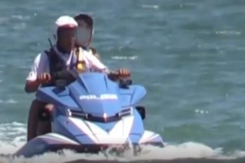 Nei guai i poliziotti della moto d'acqua del figlio di Salvini