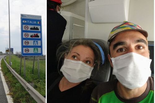 Rientrano a Roma in quarantena dopo il giro del mondo in bici: "La tappa più surreale"