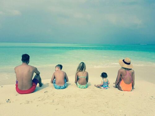 Vacanze di Natale al mare per la famiglia Totti