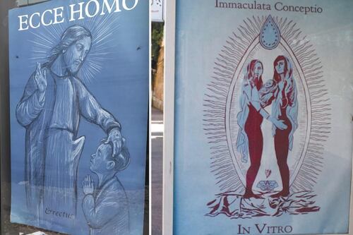 Il poster su Gesù al Macro e la provocazione che diventa blasfemia