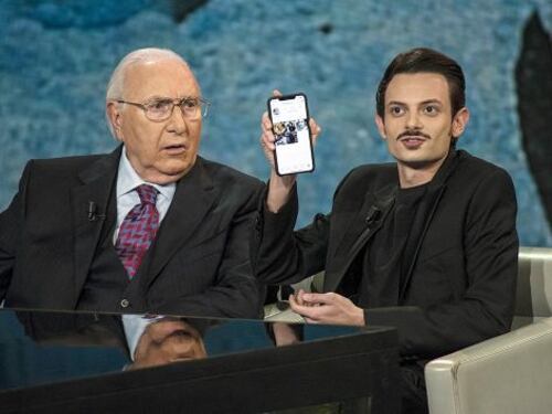 Pippo Baudo su Instagram grazie a Rovazzi
