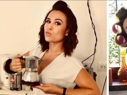 Valeria Graci beve il caffè alla d’Urso