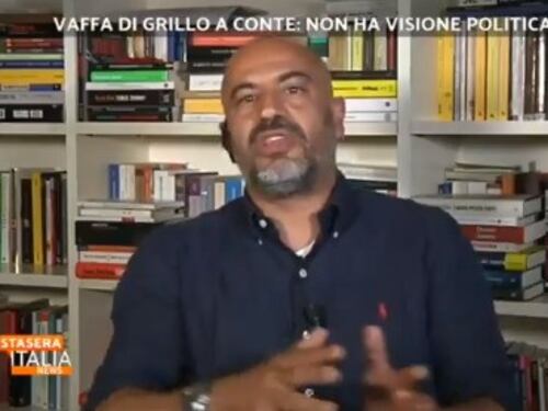 "Erano lingue in bocca e ora..." Paragone senza freni, così fa pezzi Grillo e Conte a Stasera Italia