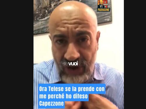 Difende Capezzone e Telese lo attacca. Paragone: "Così la parrocchietta prova a zittirci"