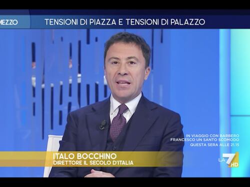 Otto e mezzo, “vogliono il morto per destabilizzare il governo”. Bocchino senza freni