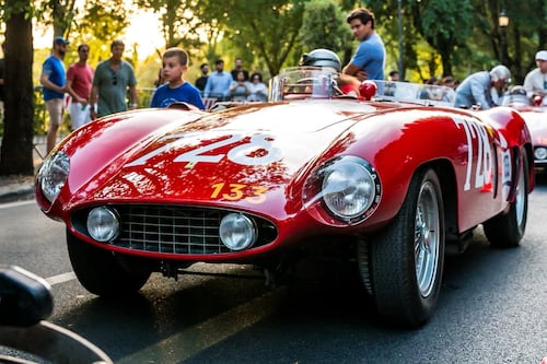 La Ferrari di Taruffi torna a Roma