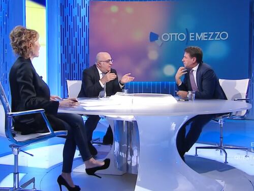 Otto e mezzo, Gruber perde le staffe con Conte: "Fa la prepotente" "Prego un..."