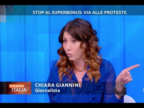 Stasera Italia, Giannini ammutolisce Conte: “Parole gravissime sul Superbonus”