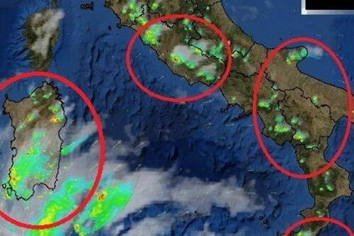Arrivano grandine e temporali, ecco il vortice di fine estate