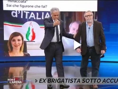 Choc a Non è l'Arena, l'ex brigatista Raimondo Etro: meglio mani sporche di sangue. Massimo Giletti lo caccia