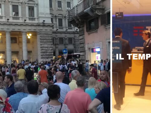 Il premier Conte fa compere col figlio, cronisti e curiosi "assediano" il negozio