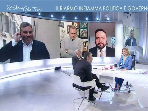 “Occupazione abusiva di La7”. Italia Viva invade L’Aria che Tira: il siparietto tra Myrta Merlino e Luciano Nobili