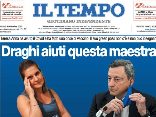 Grazie a Draghi la maestra Teresa Anna può tornare a lavorare senza problemi