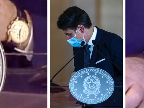 Il doppio giallo dell'orologio di Conte. Cosa non torna, il sospetto sui social