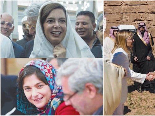 Meloni senza veli in Arabia, alla faccia dei big del Pd in ginocchio dall'Islam